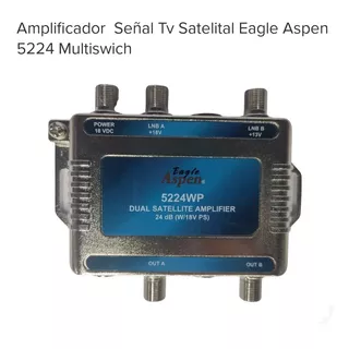Amplificador Dual Satelital Aspen 24db / Somos Tienda Fisica