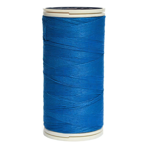 Caja 12 Pzas Hilo Coats Poliéster Liso 3 Cabos Fibra Corta Color T6980-0024 Azul Profundo