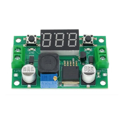 Reductor De Voltaje Ajustable Lm2596 30w 3a Con Display