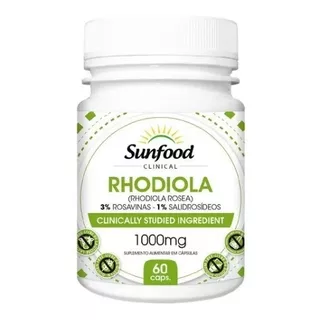Rhodiola Rosea 500 Mg 60 Cáps. Sunfood