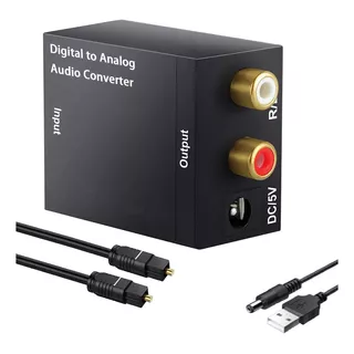 Convertidor Audio Digital A Análogo Host+usb Y Fibra Óptica