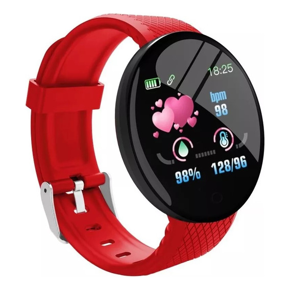Smartwatch Reloj Inteligente D18 Presión Oximetro Fitness