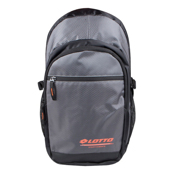 Mochila Urbana Lotto X0125 Color Negro - Gris 19l