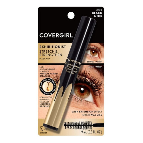 Covergirl Exhibitionist Stretch & Strengthen Mascara 9ml Color Black