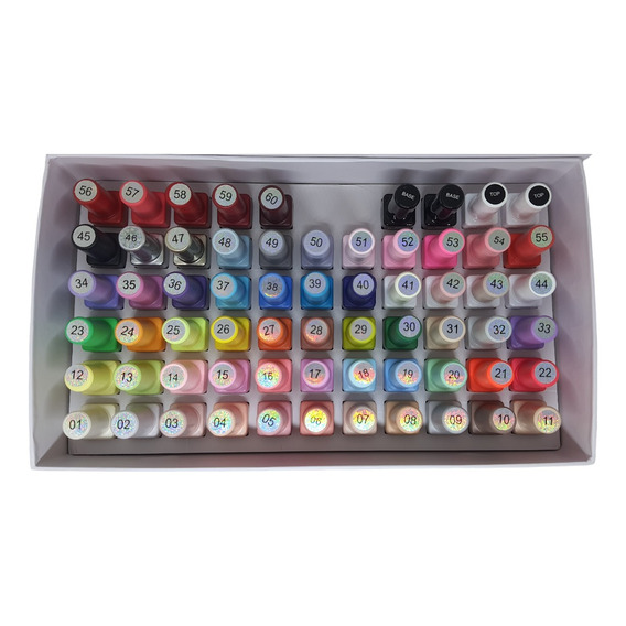 Kit 64 Piezas Esmalte Gel Semipermanente Jr 9ml