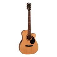 Guitarra Acústica Cort Standard Af515ce Para Diestros Natural Open Pore