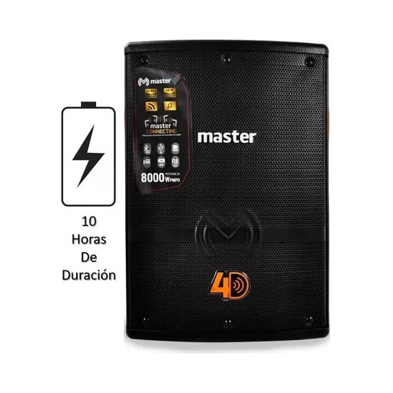 Sistema De Audio Vertical 10 Hrs De Duracion Sys-ver-4d-10h