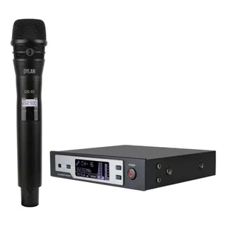 Microfone Sem Fio Dylan Qs-10 Cor Preto