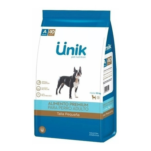 Alimento Unik Premium para perro adulto de raza pequeña sabor mix en bolsa de 3 kg