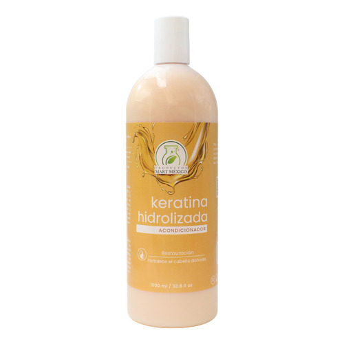  Acondicionador con Keratina Hidrolizada para Cabello Maltratado Productos Mart México (1 Litro)