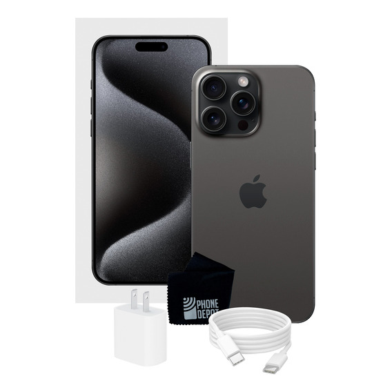 Apple iPhone 15 Pro 128 Gb Titanio Negro Esim Con Caja Original Y Batería 100%
