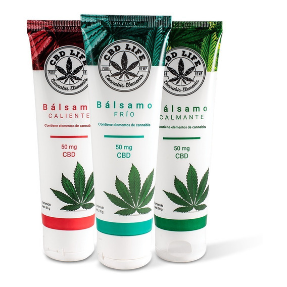 3 Pack Mix Bálsamos Cbd Life  - Calmante - Frío - Caliente