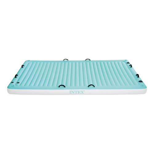 Colchoneta Manta Para Agua Intex 56289 310x183x18 Cm Color Turquesa