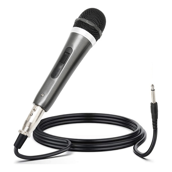 Microfono Alambrico Unidireccional Karaoke 6.5mm Interfaz