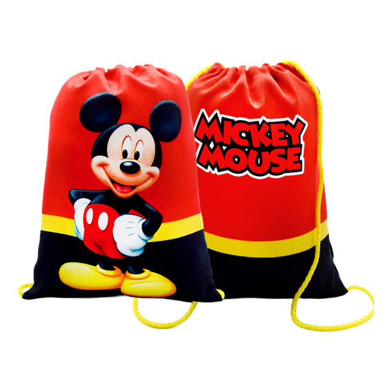 5 Morralitos Dulceros Bolo Mickey Minnie Fiesta Infantil 