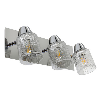 Aplique 4 Luces Plafon Vidrio Old Apto Led E-27 