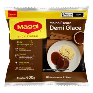 Molho Demi Glace Profissional Maggi Nestle 600g - Rende 9,2l
