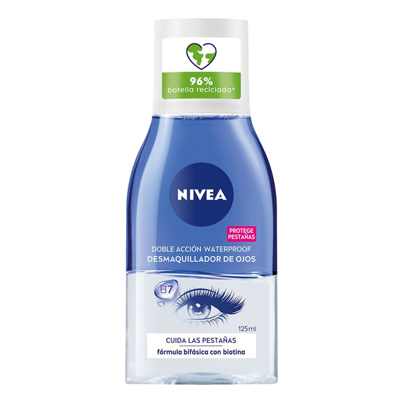 Desmaquillante De Ojos Nivea Bifásico Con Biotina - 125 Ml