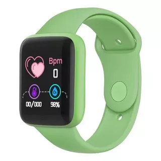 Smartwatch Reloj Inteligente Niños Niñas Bluetooth Android Caja Negro Malla Verde