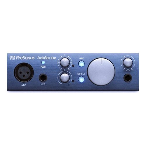 Interfaz de audio PreSonus AudioBox iOne blue y gray