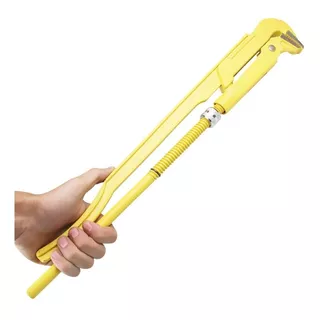 Llave Para Caño 3 Pulgadas Mordaza Reforzada Black Jack Crom Color Amarillo