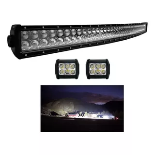 Barra Curva Led 42 PuLG. + Par De Duallys 