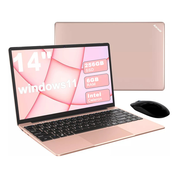 Laptop Aocwei 14' 6+256gb Expansión Ssd Windows 1080p+mouse
