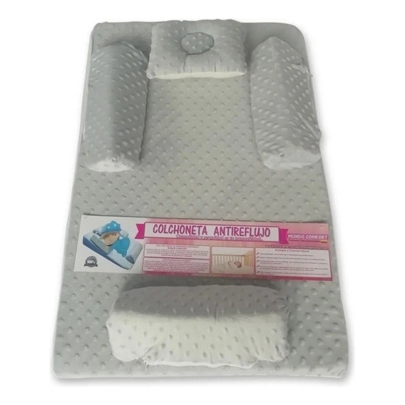 Colchon Anti Reflujo Para Bebe Cojin Antireflujo Para Bebes Color Gris