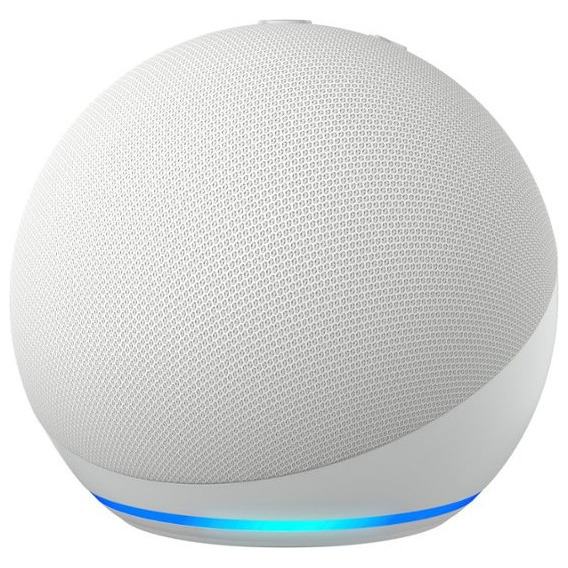 Amazon Echo Dot 5th Gen con asistente virtual Alexa glacier white 110V/240V