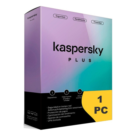 Licencia Kaspersky Plus 1 Año Original Última Versión
