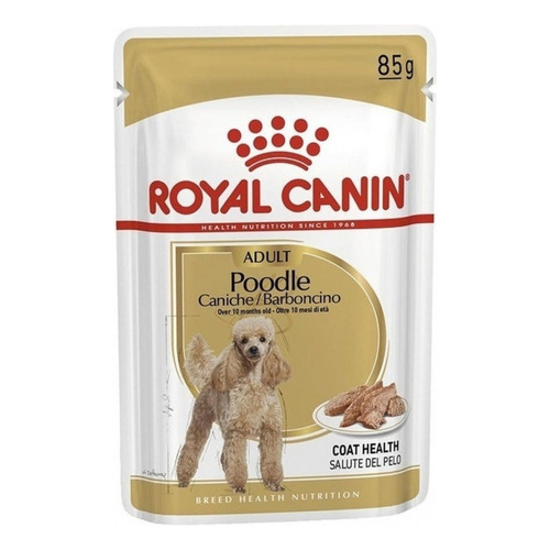 Alimento Royal Canin Breed Health Nutrition Caniche para perro adulto sabor mix en sobre de 85g
