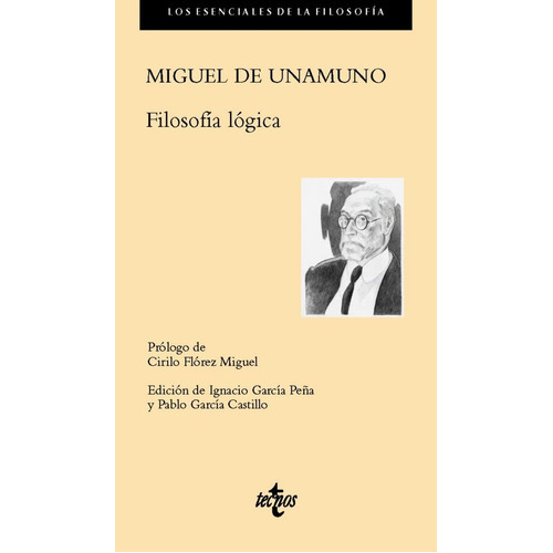 Filosofãâa Lãâ³gica, De Unamuno, Miguel De. Editorial Tecnos, Tapa Blanda En Español