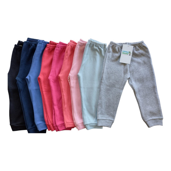 Pack X 3 Pantalones Bebe Algodón Interlock Varios Colores