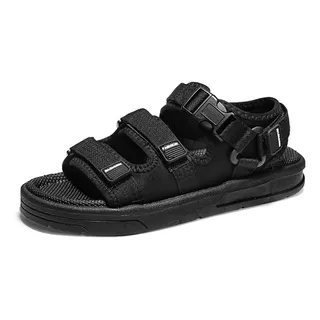 Sandalias Shoes Playa Baño Negro Espalda Pantufla Sin Género