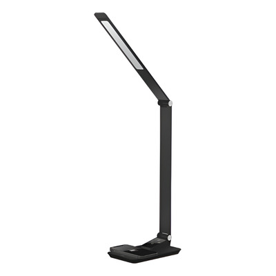 Lampara Velador Ceres Led Carga Celular Usb Dimerizable Mc Negro
