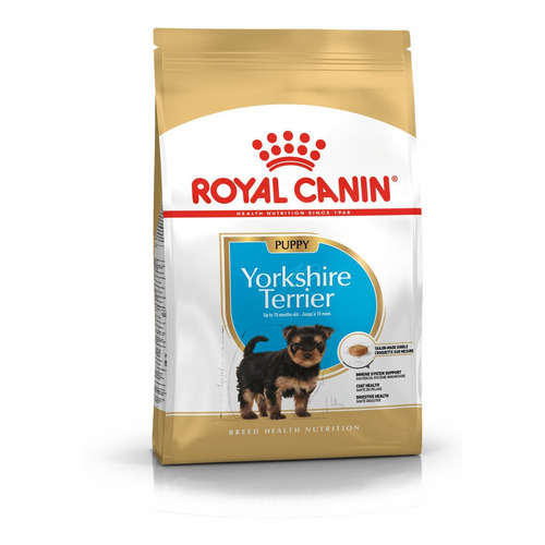 Alimento Royal Canin Breed Health Nutrition Yorkshire Terrier para perro cachorro de raza pequeña sabor mix en bolsa de 3 kg