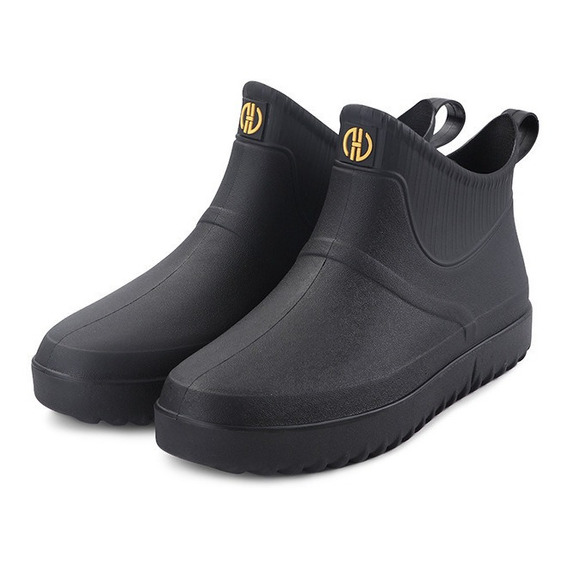 Botas De Lluvia Hombre Color Sólido Antideslizante Resisten