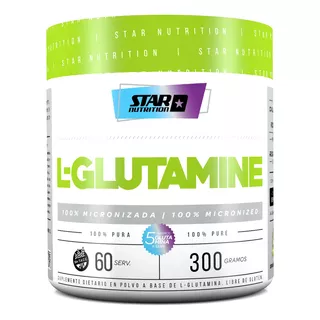 Suplemento En Polvo Star Nutrition Glutamina En Pote De 300g