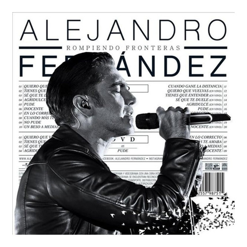 Alejandro Fernandez Rompiendo Fronteras Cd+dvd Open Music U