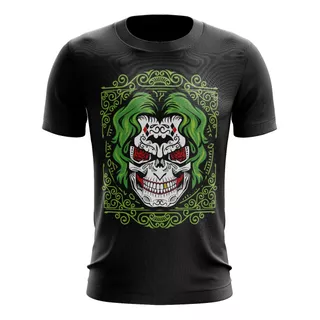 Playera Sublimada Talla Extra Joker Skull