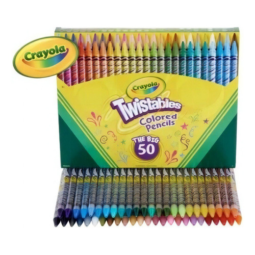 Crayones retorcibles de 50 colores de Crayola, sin necesidad de apuntar