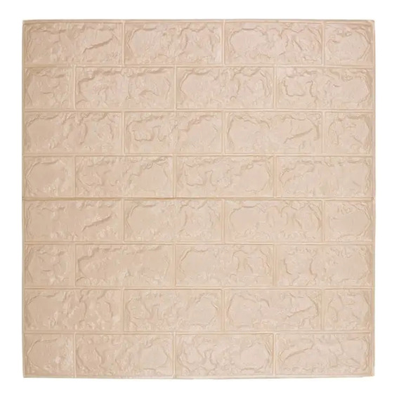 Panel Revestimiento Autoadhesivo Beige Pack X 10