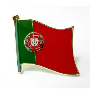 Pin Metalico Broche Bandera Portugal Pasaport Viajero Europa