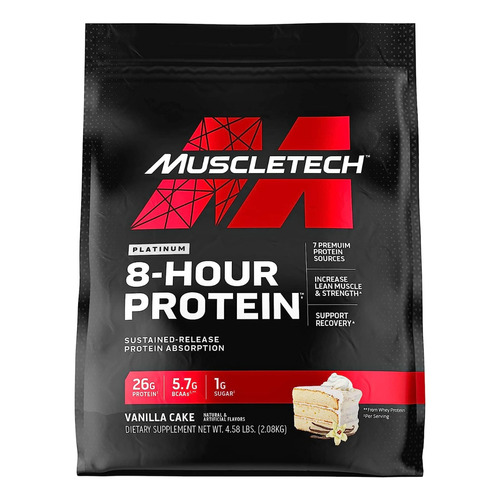 Proteina Muscletech Phase 8 Protein 4.5 Lb Los Sabores Sabor Vainilla