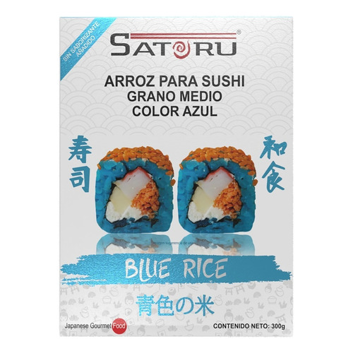 Arroz Japonés Azul Para Sushi Sin Sabor Añadido 300g