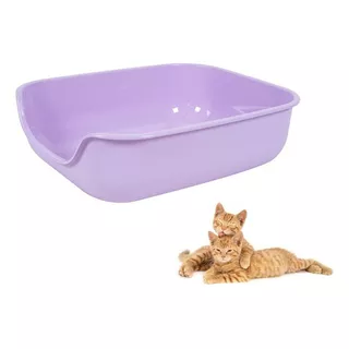 Bandeja Sanitária Grande Para Gatos - Pet Games - Cor Lilás