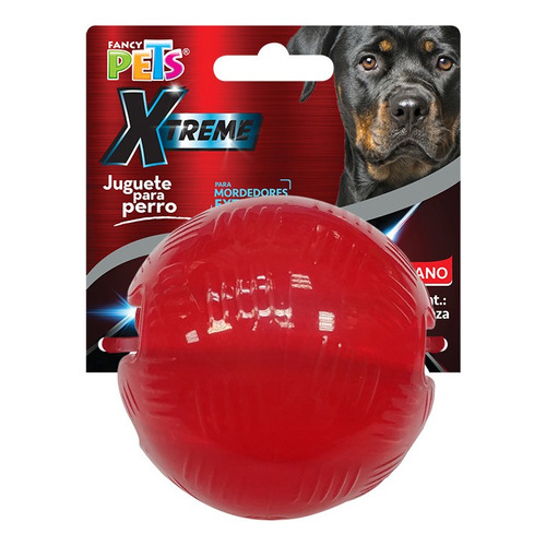 Juguete Para Perro Extreme Bola Resistente Med Fancy Pets Color Rojo