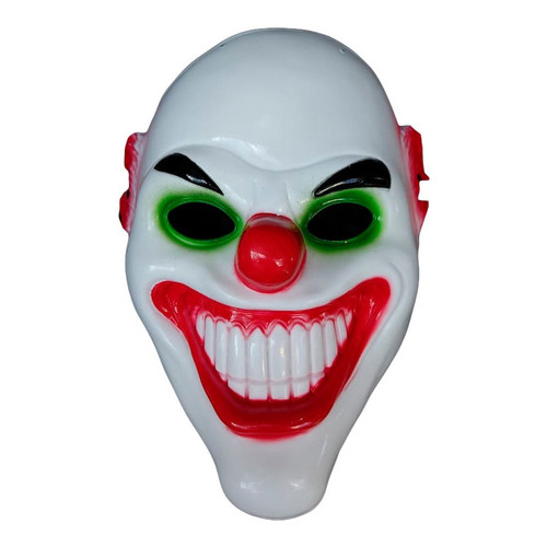 Mascara Payaso Asesino Joker Guason Ladron Purga Color Blanco