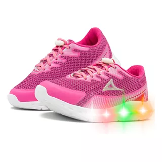 Tenis Pirma Running Para Niña Luces Led Color Fiusha