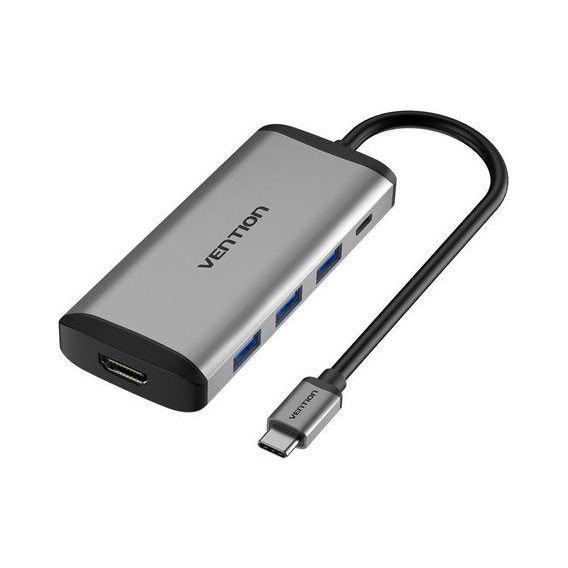 Hub Adaptador 5 En 1 Hdmi 4k Usb-c Usb Para Macbook iPad 